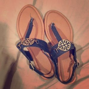 Denim sandals